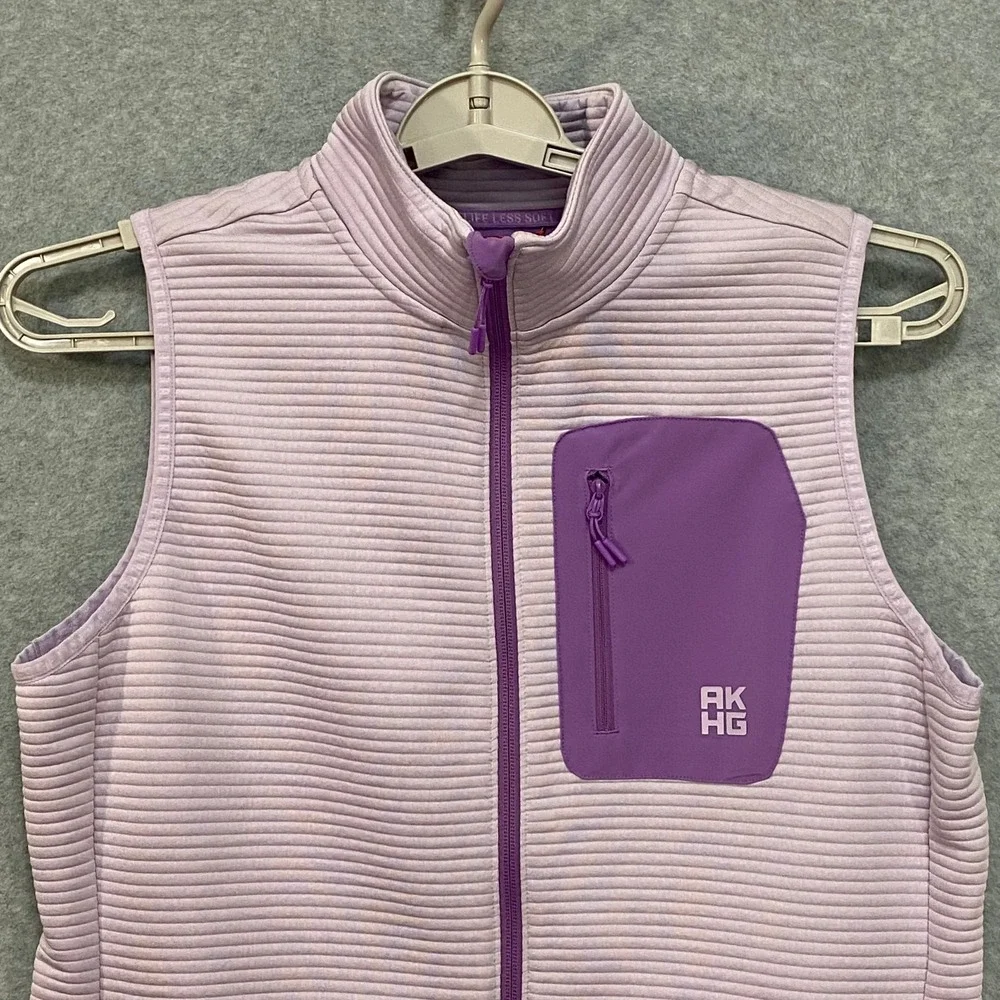 Alaskan Hardgear Duluth Women's Medium Pink Full Zip Outdoor Hiking Ribbed Vest‎